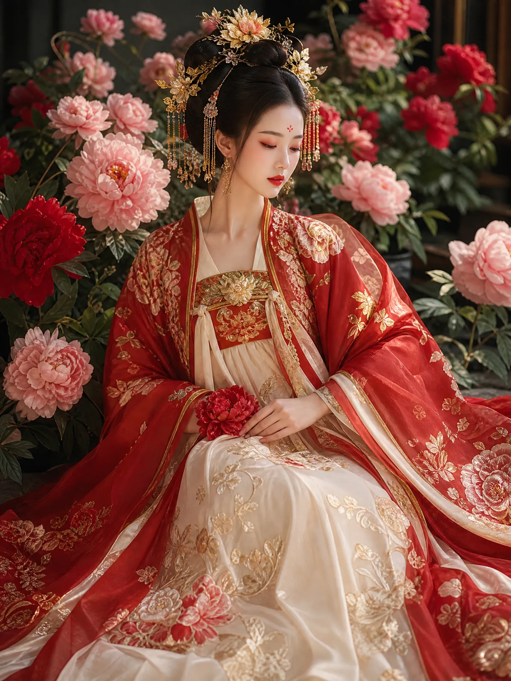 唐制花间汉服
